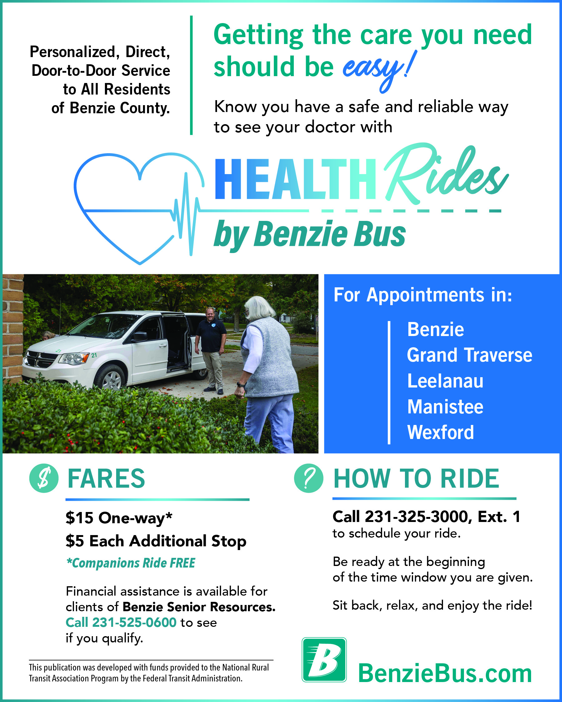 Health Rides Benzie Bus